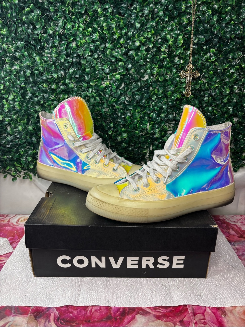 Converse iridescent shoes unisex